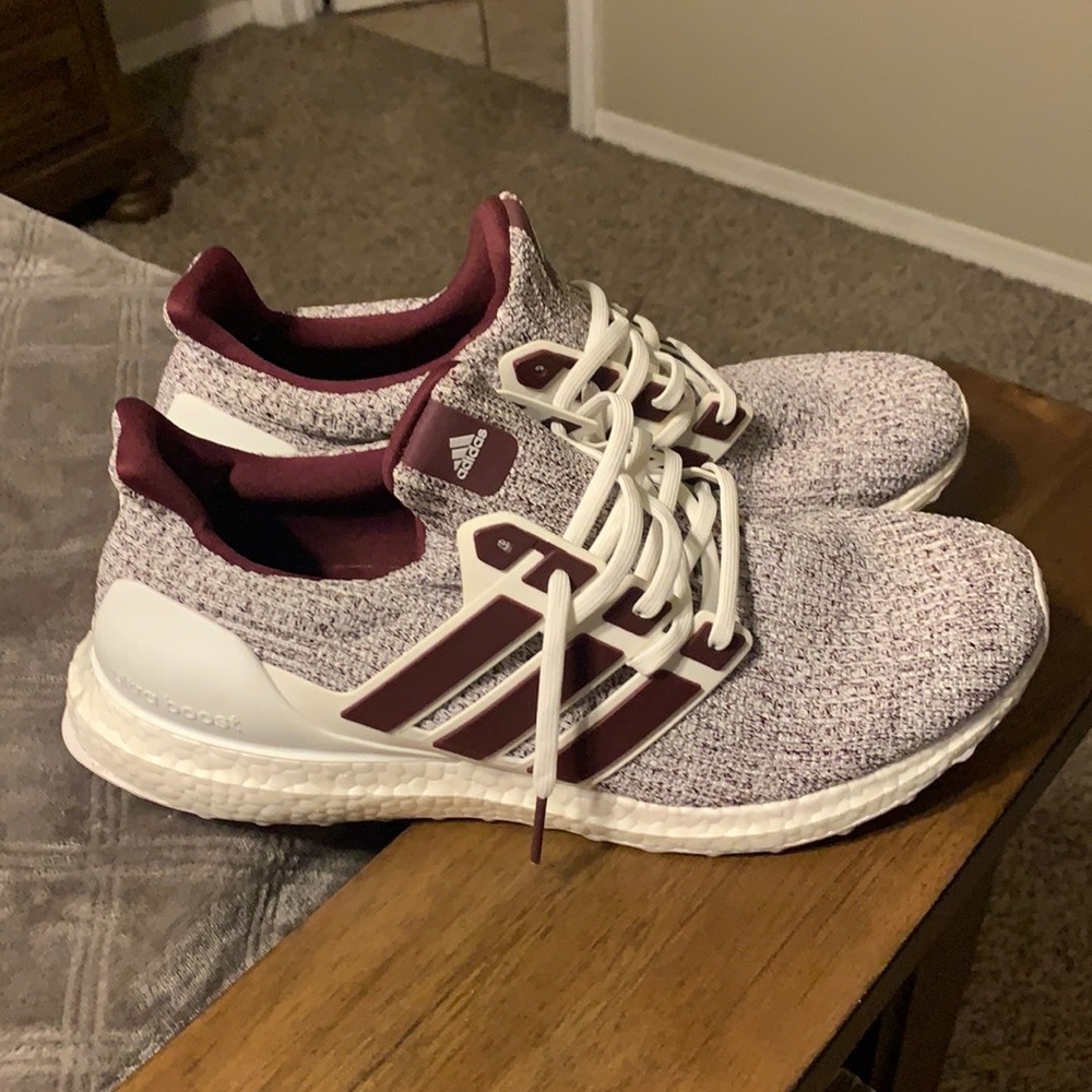 Adidas Ultraboost White Burgundy